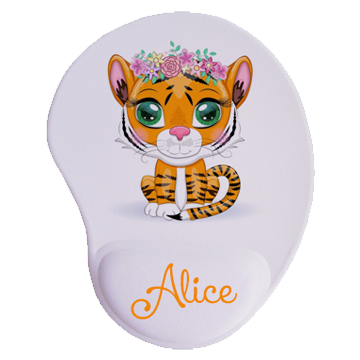 Mouse Pad Circular Personalizado com Descanso de Pulso